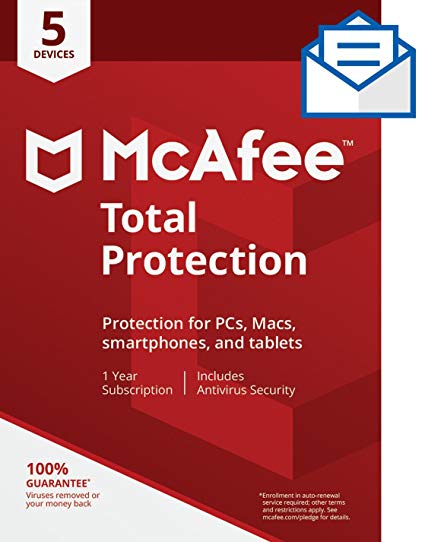 McAfee Total Protection - 5 Devices [Activation Card by Mail]