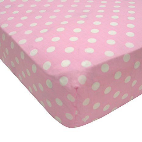 Bedtime Originals Hello Kitty and Puppy Sheet - Pink