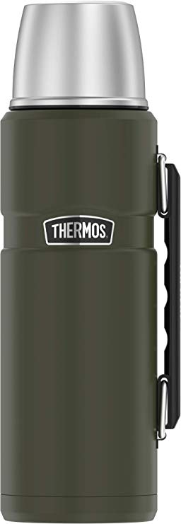 Thermos Stainless King 40 Ounce Beverage Bottle, Army Green