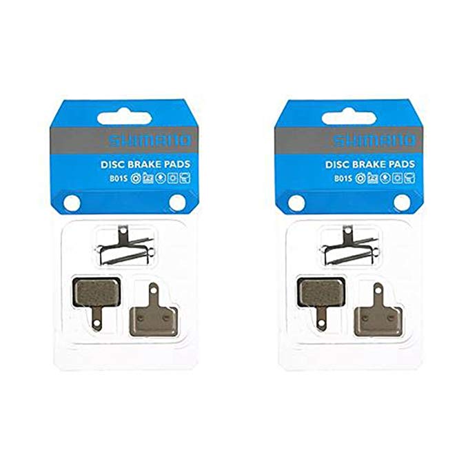 SHIMANO 2 Pairs Disc Brake Pads & Spring B01S (Resin)