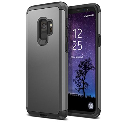 Trianium Protanium Galaxy S9 Case with GXD Impact Gel Cushion and Reinforced Hard Bumper Frame [Premium Protection] Heavy Duty Covers For Samsung Galaxy S 9 (2018) Phone - Gunmetal