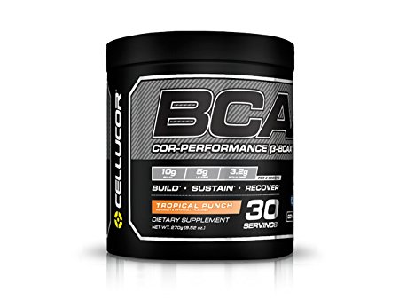 Cellucor BCAA Supplement, Tropical Punch, 30 Servings, 9.52 Ounce