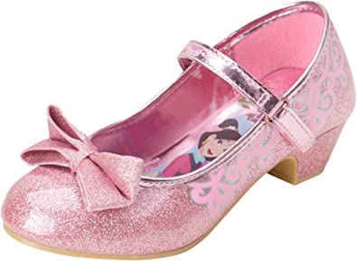 Disney Princess Shoes - Glitter Mary Jane Low Heel Block Heel Pumps (Toddler/Litte Girl)