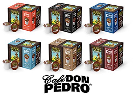 Cafe Don Pedro Variety 72 Count Kcup Low-Acid Coffee