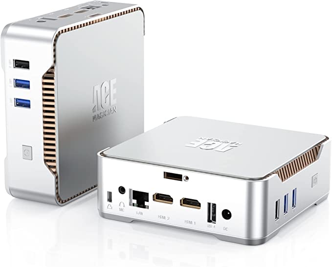 ACEMAGICIAN Mini PC Windows 11 Pro, Intel 11th Gen N5105 (Up to 2.9GHz), Mini Computer 12GB RAM / 256GB M.2 SSD, 2.5''SATA SSD, Mini Desktop Computers Support 4K, WiFi5 / BT4.2, USB3.0, Auto Power On