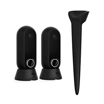 Canary Flex Outdoor Security Pack- (2 Flex Security Units and 1 Stake Mount Kit)