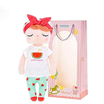 Me Too Baby Dolls Girl Gifts Stuffed Plush Toys Angela Fruit Doll Watermelon 13 Inches
