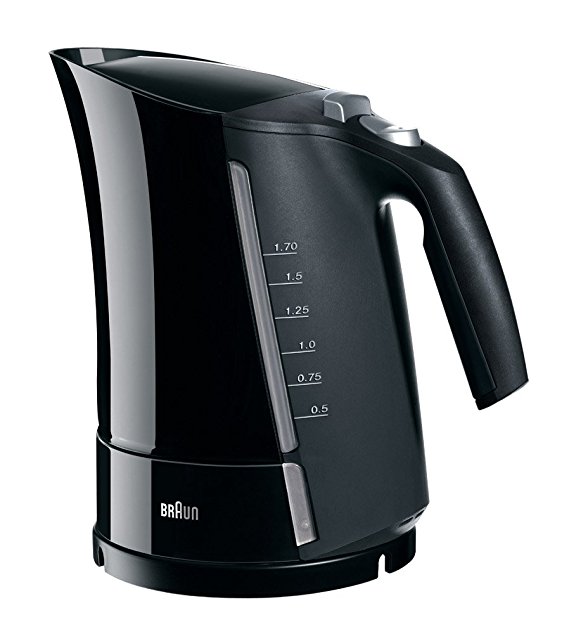 Braun WK500 Multiquick 5-Kettle 1.6-Liter 3000-watt Tea Kettle, 220-volt