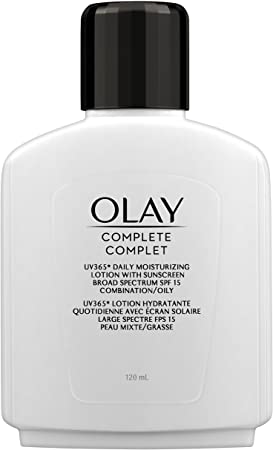 Olay Complete Lotion Moisturizer with SPF 15 Oily, 120 mL, Packaging may vary