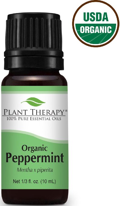 USDA Certified Organic Peppermint Essential Oil 10 ml 100 Pure Undiluted Therapeutic Grade