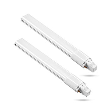 HengBo 6W GX23 LED Bulb 13W 2-Pin CFL Replacement PL Horizontal Recessed Bulb - Daylight White 6000K