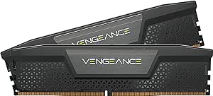 CORSAIR VENGEANCE DDR5 RAM 32GB (2x16GB) 6800MHz CL40 Intel XMP iCUE Compatible Computer Memory - Black (CMK32GX5M2B6800C40)