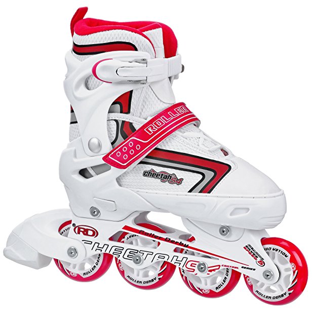 Roller Derby Girl's Cheetah S4 Adjustable Inline Skates