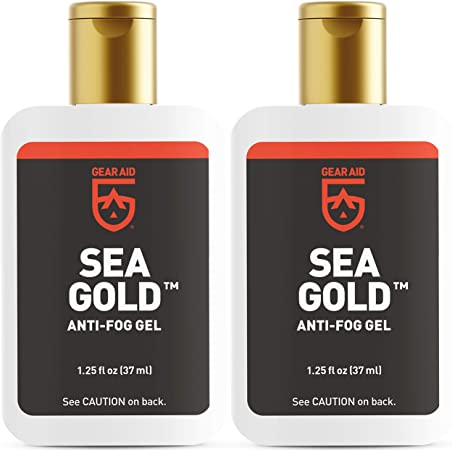 Gear AID Sea Gold Anti-Fog Gel Coating for Scuba Dive Masks, 1.25 oz