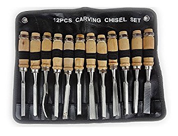 Revesun Wood Carving Tools Set 12 plece with a Storage Pouch