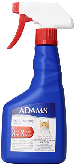 Adams Flea and Tick Spray for Cats, 16 Oz