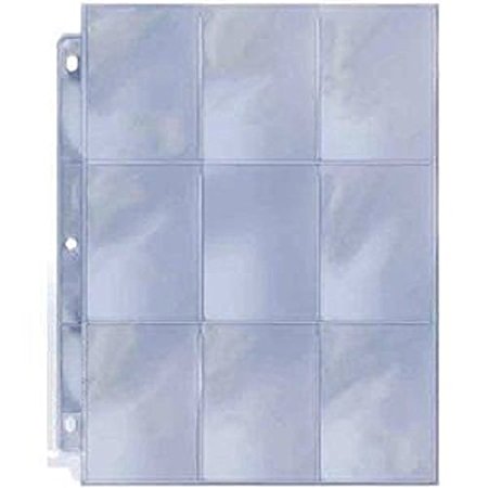 25 count pack 9 Pocket Coupon Page Protectors by Max Pro
