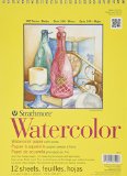 Strathmore 360900 Cold Press 140-Pound 12-Sheets Strathmore Watercolor Paper Pad 9-Inch by 12-Inch
