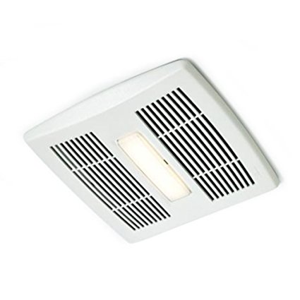 Broan AE110L Invent Energy Star Qualified Single-Speed Ventilation Fan with LED Light, 110 CFM 1.3 Sones