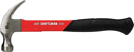 CRAFTSMAN Hammer, Fiberglass, 16 oz. (CMHT51398),Red