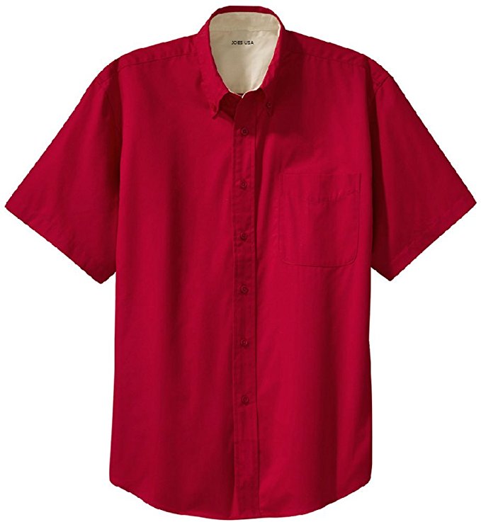 Men's Short Sleeve Wrinkle Resistant Easy Care Shirts in 32 Colors. Sizes XS-6XL