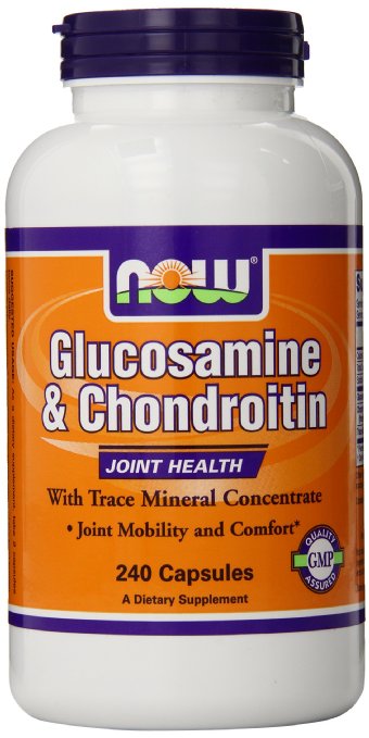 NOW Foods Glucosamine and Chondroitin/Mins, 240 Capsules