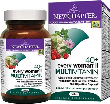 New Chapter Every Woman II 40 , Women's Multivitamin Fermented with Probiotics   B Vitamins   Vitamin D3   Organic Non-GMO Ingredients - 96 ct