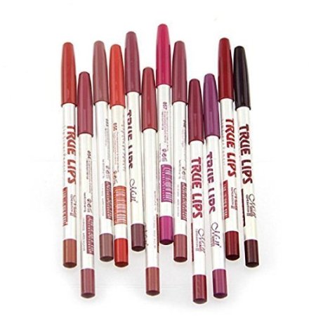 Perfect shopping 12Pcs/set Waterproof Lip Liner Pencil Women Professional Long Lasting Lipliner Lips Makeup Tools