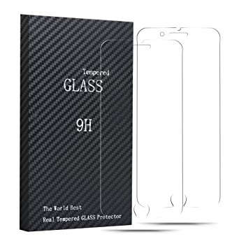 Fedirect 2-packs iPhone 7 / iPhone 8 Screen Protector, Tempered Glass Screen Protector High Definition Clear Screen Protector