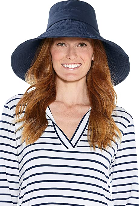 Coolibar UPF 50  Women's Brittany Beach Hat - Sun Protective