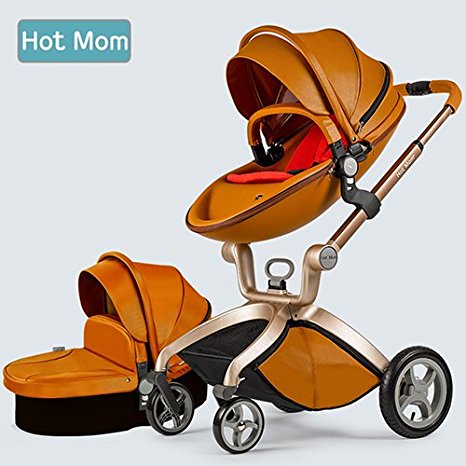 Multi-Functional 3 in 1 High-Landscape Baby Stroller Travel System 2017, brown
