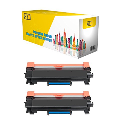 NYT Replacement for Brother TN760 Toner - High Yield Black 2-Pack NO CHIP for Brother HL-L2350DW HL-L2370DW HL-L2370DW XL HL-L2390DW DCP-L2550DW HL-L2395DW MFC-L2710DW MFC-L2750DW MFC-L2750DW XL