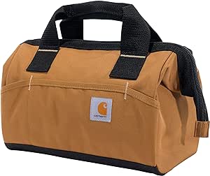 Carhartt Onsite Tool Bag, Durable Water-Resistant, Tool Storage Bag, Midweight, 13-Inch 15 Pocket, Carhartt Brown