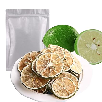 SXET Dried Lime Slices, 100g/3.52oz Dried Limes, Natural Dehydrated Lime Slices for Cocktail Garnish, Cake Decoration, Crafts, Table Scatters (Pack of 1)