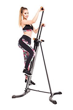 FEIERDUN Vertical Climber, Climbing Machine - Full Total Body Workout Fitness Folding Cardio Climber Exercise Machine