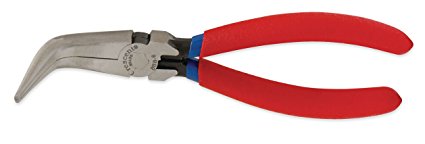 Crescent 8886CVN 6" Curved Needle Nose Solid Joint Pliers, Cushion Grip