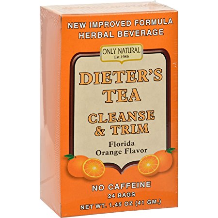 Only Natural Cleansing Diet Tea Orange -- 24 Tea Bags 1.45oz