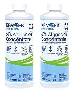 Kem-Tek Pool and Spa 60-Percent Concentrated Algaecide, 1 Quart 2 PK