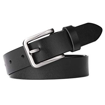 Women Leather Belt for Jeans Pants Plus Size Western Design Belt Alloy Buckle