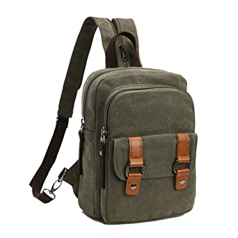 Arbag Small Cute Backpack Vintage Casual Canvas Shoulder Bag Daypack