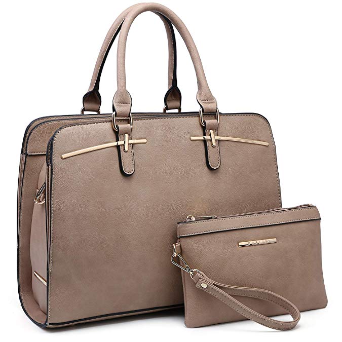 Dasein Women Satchel Handbags Shoulder Purses Totes Top Handle Work Bags With Matching Wallet