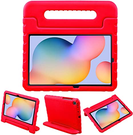NEWSTYLE Kids Case for Samsung Galaxy Tab S6 Lite 10.4 2020 P610 P615, Shockproof Light Weight Protection Handle Stand Kids Case for Samsung Galaxy Tab Tab S6 Lite 10.4 Inch 2020 Model (Red)