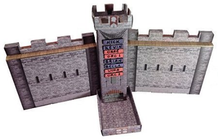 Castle Keep Dice Tower 2 Castle Wall DM Screens and 3 Magnetic Initiative Turn Trackers