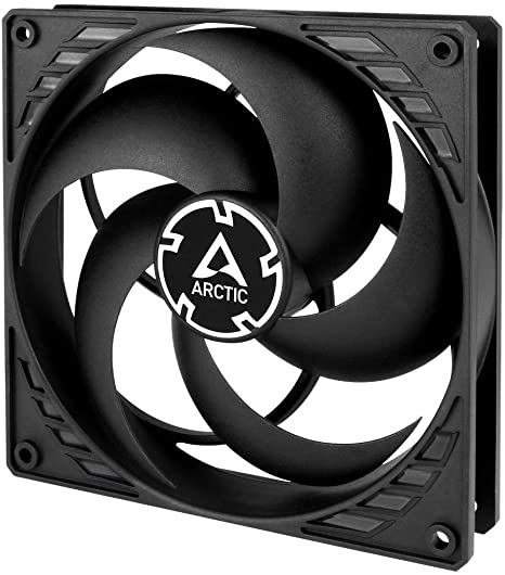 ARCTIC P14 PWM - 140 mm Case Fan with PWM, Pressure-optimised, Very quiet motor, Computer, Fan Speed: 200-1700 RPM - Black
