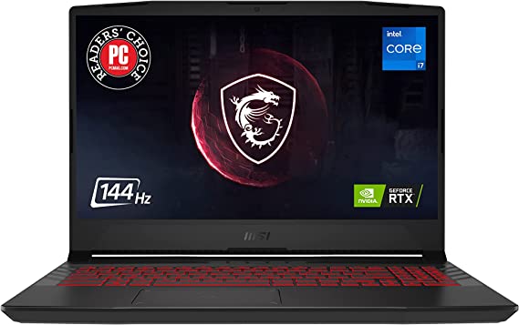 MSI GL66 Gaming Laptop: 15.6" 144Hz FHD 1080p Display, Intel Core i7-11800H, NVIDIA GeForce RTX 3070, 16GB, 512GB SSD, Win10, Black (11UGK-001)