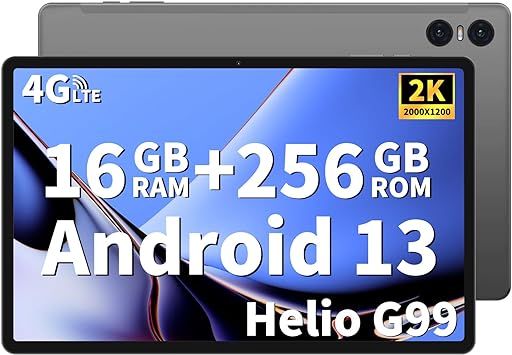 TECLAST T50 Pro Helio G99 タブレット 8コアCPU 11インチ Android 13タブレット Widevine L1対応 2000*1200 解像度 FHD IPS画面 16GB(8 8仮想)RAM 256GB ROM 1TB拡張メモリ SIMフリー Wi-Fiモデル 8000mAhバッテリー 18W急速充電 GMS認証 BT5.0 GPS 8MP/20MP カメラ