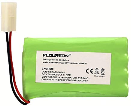 FLOUREON 9.6V 1800mAh NI-MH 2X4AA Cell Battery Group with Tamiya Plug for RC Car Truck RC Hobby Lighting Gadgets Shavers Power Tools Vacuum Cleaner Safety Security Facilities (1Pack)