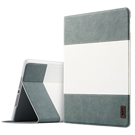 iPad Air 2 Case, ESR iPad Air 2 PU Leather Smart Cover Folio Case Stand [Multi-Stand View Angles] with Auto Sleep/Wake Function for iPad Air 2 / iPad 6 (Moss)