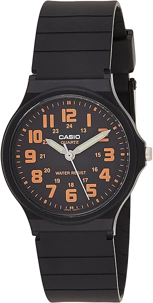 Casio Men's Japanese-Quartz Watch with Silicon Strap, Black, 14 (Model: EAW-MQ-71-4BDF)