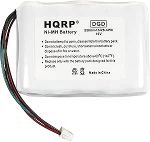 HQRP 2200mAh Battery Compatible with Logitech Squeezebox X-R0001, 930-000097, 930-000101, 930-000129, 830-000080, 830-000070 Radio